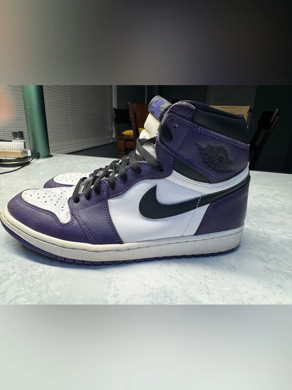 Jordan 1 Retro High Court Purple White